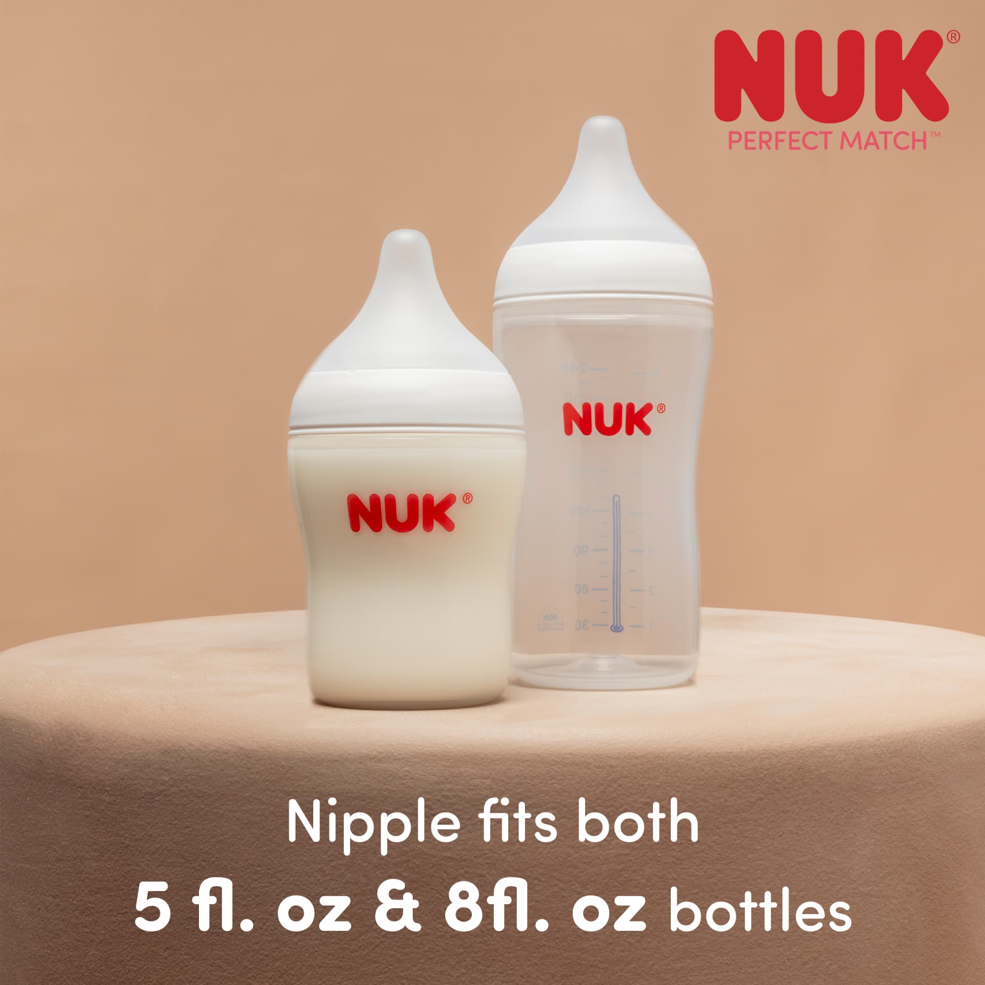 NUK Perfect Match Anti-Colic Baby Bottle 8oz 3-Pack photo 8