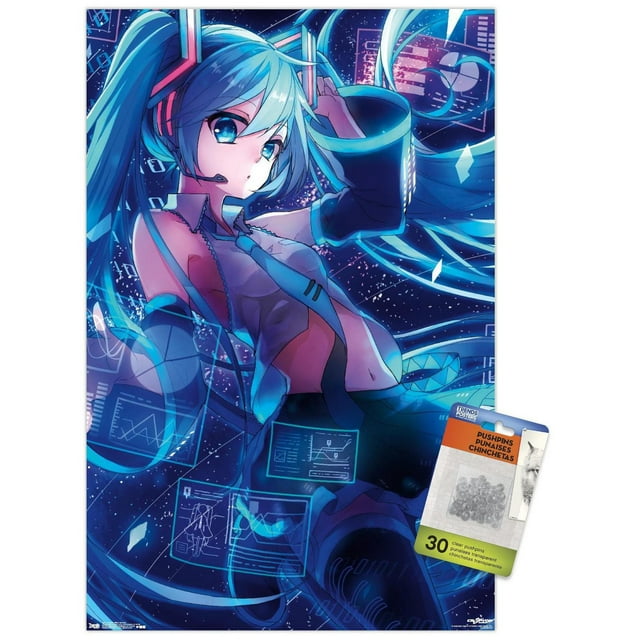 Hatsune Miku - Screens Wall Poster, 22.375" x 34"