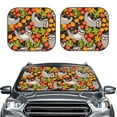 thumbnail image 2 of Fotbe Sloth on the Branch 2-Piece Car Windshield Sun Shade | Sun Blocker for Car Windshield | Foldable Automotive Interior Accessories for Sun Protection-Large, 2 of 7