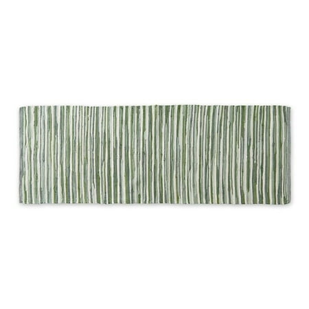 

2 ft. 3 in. x 6 ft. Jadeite Slim Stripe Cotton Chindi Rug