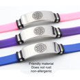 thumbnail image 2 of Seal of Solomon Silicone Bracelet Solomonic Shatkona Hexagram 12 Constellation Amulet Rubber Wristband Pagan Supernatural Witchcraft Jewelry for Men Women, 8 Colors, 2 of 7