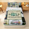 thumbnail image 2 of Erosebridal Happy Camping Camper Zipper Twin Comforter Sets with Fitted Sheet and 2 Pillowcases, RV Checkered Zipper Bedding Set, Polka Dots Reversible, 2 of 7