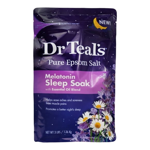 Sales perfumadas Dr. Teal's de epsom con melatonina 1.36 kg