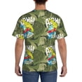 thumbnail image 3 of Vsdgher Surfing Dinosaur Print Men's Dry Fit Mesh Athletic Shirts Moisture Wicking Tennis T-Shirt Tops, 3 of 9