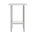 thumbnail image 6 of Flash Furniture 24x36 Portable Prep and Work Table with NSF Certified 18 Gauge Stainless Steel Top Shelf and Adjustable Galvanized Steel Undershelf, 6 of 8
