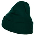 thumbnail image 2 of Glitter Happy Holiday Embroidered Long Knitted Beanie - Dk Green OSFM, 2 of 5