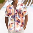 thumbnail image 2 of Hawaiian Shirt For Men, Men's Vintage Button Down Bowling Shirts Short Sleeve Summer Beach ShirtL, 2 of 5