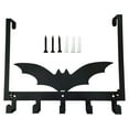 thumbnail image 1 of Over The Door Hooks Gothic Shelf Halloween Wall Decor Towel Holder For Bathroom Door Mount Wall Mount Towel Rack(Batgate Rear Hook）, 1 of 9