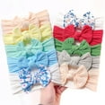 thumbnail image 4 of LNMQLPDBS Baby Girl Bows 5 Pack Soft Stretchy Hair Bands with Bows Cute Handmade Hairbands for Girls Newborn Infant Toddlers Hair Accessories, 4 of 6