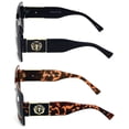 thumbnail image 3 of 2 Pairs Large Oversized Bold Women Bifocal Reading Sunglasses Reader Glasses Lion Head +1.50, 3 of 6