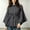 Dark Gray mandarin collar cape coat women a1, variant on thefmos Women's Long Sleeve Poncho Coat Mock Neck Casual Solid Color Fashion Belted Business Jacket Outerwear Fall Winter Outfit, Red XL