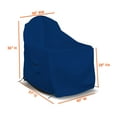 thumbnail image 6 of Covers & all Adirondack Chair Cover, 18 Oz Heavy Duty Waterproof UV & Weather Resistant All Season Protector, Outdoor Furniture Cover with Air Vents & Drawstrings (40" W x 37" D x 36" H, Blue), 6 of 6