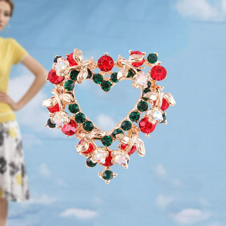Heart 2024 shaped brooch