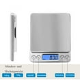 thumbnail image 5 of Báscula digital de cocina, báscula de precisión, báscula de alimentos para joyería de mini gramos, 500g/0,01g. Báscula de bolsillo de alta precisión con pantalla LCD y bandeja, acero inoxidable,, 5 of 5