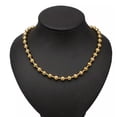 thumbnail image 4 of EOEMY 6/8/10/12mm Fashion Women Men 316L Stainless Steel Gold Tone Ball Chain Necklace-Gold-8mm-8.5Inch Bracelet, 4 of 5