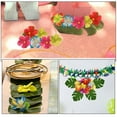 thumbnail image 6 of ELAYARD 1Set Artificial Monstera Leaves and Hibiscus Flowers Assorted Color Tropical Faux Leaf Decor for Party, 6 of 6