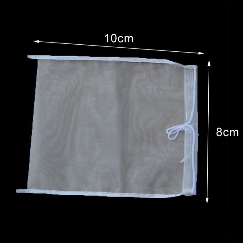 5pcs 100//160//200# Nylon Straining Bag 8x10cm Fine Mesh Homebrew Filter Bags Set