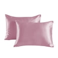 thumbnail image 1 of Nvzi 3 fundas de almohada de seda sintética Comienza tu noche de ensueño con esta funda de almohada cómoda y transpirable de 20,08 x 29,92 pulgadas (arena de guisante), 1 of 5