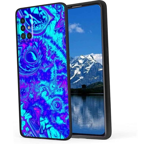 Compatible with Samsung Galaxy A51 4G Phone Case, Psychedelic-Trippy-Visuals-Colors-3 Case Silicone Protective for Teen Girl Boy Case for Samsung Galaxy A51 4G