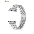 thumbnail image 2 of Spencer Bling Bands for Apple Watch Band 42mm 44mm, Women Luxury Diamond Crystal Stainless Steel Metal Replacement Strap for iWatch Band Series 7 6 5 4 3 2 1 "Silver", 2 of 7