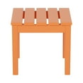 thumbnail image 3 of WestinTrends Ashore Oversized Outdoor Side Table, 18 Inch All Weather Poly Lumber Adirondack Patio Side Table Square End Table, Orange, 3 of 6