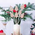 thumbnail image 4 of Picas de madera para árbol de Navidad TICIAGA, 14 unidades, decoración de doble cara, 4 of 5