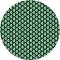 thumbnail image 1 of Ahgly Company Machine Washable Indoor Square Transitional Deep Teal Green Area Rugs, 3' Square, 1 of 7