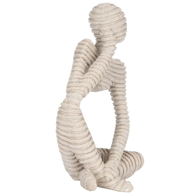 Sculpture de Penseur Abstrait, Statue de Penseur Abstrait, Résine pour Hôtel Haut de Gamme Amoureux