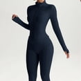thumbnail image 5 of LNZGNM Two Piece Sets for Women Cozy Year Round Travel Vacation Outfits Fitted Zip Front Tops and Flare Hem Pants with Pockets Lounge Sets, (S), 5 of 8