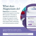 thumbnail image 4 of Youtheory Relax Magnesium Powder - Vegan Stress Relief Supplement with L-Theanine & GABA* - Supports Relaxation* - Dairy, Soy & Gluten Free - Berry, 4.4 oz, 4 of 7