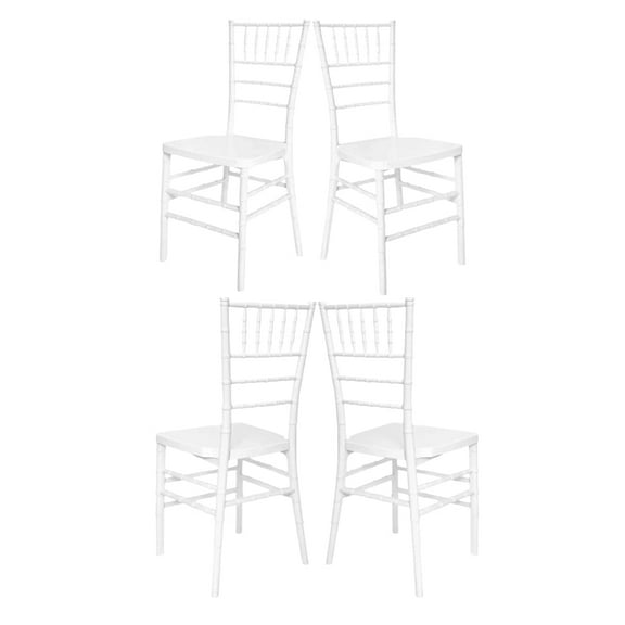 Chair Chiavari Resin - White - Thick Seat(Unassembled) by Chivari