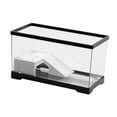thumbnail image 2 of tamizeot Turtle Tank Bottom Drainage Terrapin Tortoise Enclosure Indoor Black Decor Large Starter Black L, 2 of 6