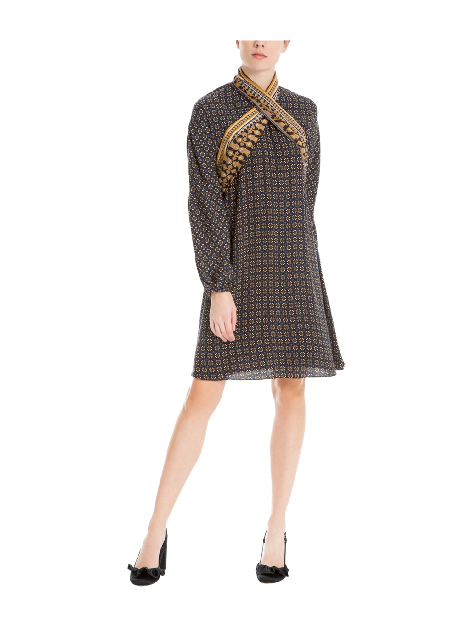 Max Studio London Womens Scarf A-line Dress nvycmlvf M | Walmart Canada