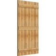 thumbnail image 2 of 32 1/4"W X 57"H Timbercraft Six 5 3/8" Boards Joined Board-N-Batten Shutters, Rough Sawn Western Red Cedar (Per Pair), 2 of 13
