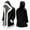 Black-Athletic-Men, variant on Funny Hoodies for Men Faux Fur Trim Fleece Jacket Long Cardigan Plus Size Winter Tops with Pockets Black XXXXL