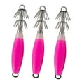 thumbnail image 2 of 3pièces Lumineux Calmar Jig Hameçons Fluorescents Seiche Manchon Appâts de Pêche Rouge, 2 of 8