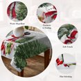 thumbnail image 5 of Grey Christmas Table Cloth Waterproof Tablecloths, Xmas Tree Snowflake Winter Gifts Tablecloth Dining Table Cover for Kitchen Party Tabletop Outdoor, Rectangle Tablecloth 60x120 Inch, 5 of 9