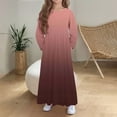 thumbnail image 1 of Cowsor Girls Maxi Dress Long Sleeve Casual Holiday Dress with Pockets, 1 of 6