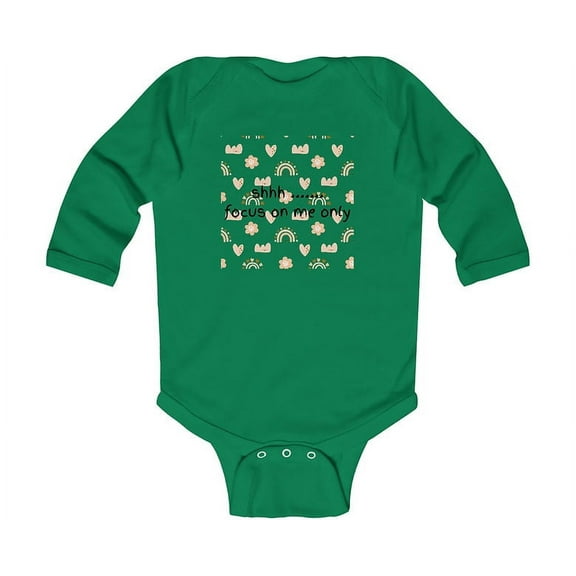 The Kawaiiverse Baby Talk Infant Baby unisex Boy & Girl Long Sleeve Bodysuit