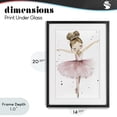 thumbnail image 4 of Stupell Industries Cottage Pointe Princess in Pink Tutu Black Framed Print Under Glass, 14 x 20, by Creative Studio, 4 of 8