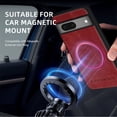 thumbnail image 2 of Decase Compatible with Google Pixel 7A Fashion Magnetic Case,Anti-Fingerprint PU Leather Phone Cover,Mag-Safe Case,Slim Fit Shockproof Protective Phone Case For Google Pixel 7A,Winered, 2 of 10