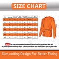 thumbnail image 2 of Gildan High Visibility Long Sleeve Safety Shirt, Hi-Vis Workwear, 50/50 Cotton/polyester, Orange, S, 2 of 5