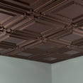 thumbnail image 3 of FASÄDE Coffer Decorative Vinyl 2ft x 2ft Lay in Ceiling Panel in Oil Rubbed Bronze (5 Pack), 3 of 5