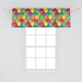 thumbnail image 2 of Ambesonne Geometric Window Valance, Vivid Colored Curves, 54" X 18", Multicolor, 2 of 3