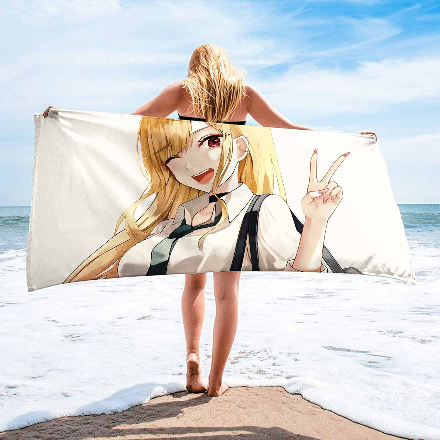 Amazon.com: tviacuhr Anime Beach Towel Quick Dry Japan Anime Towels Soft  Microfiber Sand Proof Towels Travel Pool Swimming Camping… : Home & Kitchen