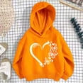 thumbnail image 4 of NAISIBABY Girls Sweatshirts Long Sleeve Hooded Fashion Pullover Graphic Hoodies Orange Size 6, 4 of 4