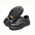 thumbnail image 3 of Zapatos de trabajo de seguridad aislantes de cuero con punta de acero, accesorio de equipo de protección personal confiable para construcción industri 265mm Macarena Zapatos de trabajo de seguridad impermeables, 3 of 8