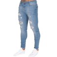 thumbnail image 2 of Jeans Skinny Super Extensible pour Hommes Pantalons Déchirés Usés, 2 of 3
