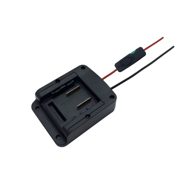 EastVita Power Wheel Adapter with Safety Wire and On&Off Switch, Secure Battery Converter Kit Compatible for Einhell Power X-Change 18V Lithium Battery