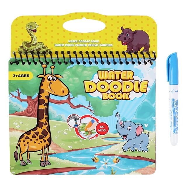 Children Repeatable Doodle Watercolor Painting Book With Pen Toy Set Kids Learning Early Education Drawing Toy Gift3ML